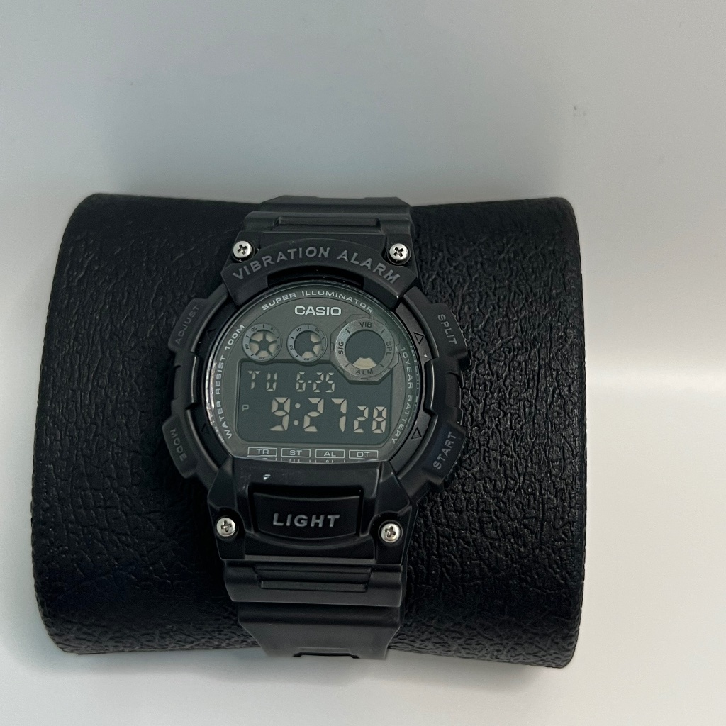 Casio W735h-1a3v Digital Watch Countdown Timer Stopwatch Mens Watch Black